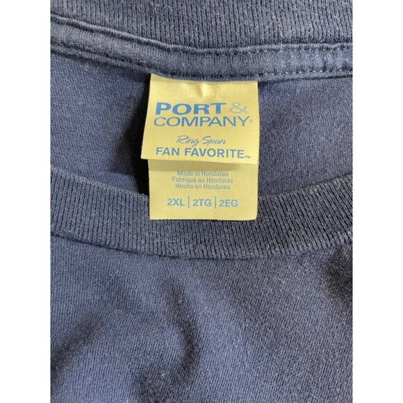 University of Dayton UD Flyers Mens Size 2XL Blue 2 Sided Graphic Print T-Shirt - Picture 6 of 7